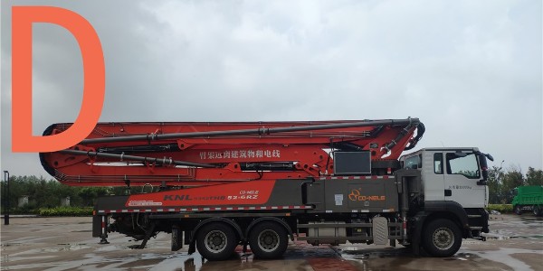 泵車(chē)完成作業(yè)后將布料桿收回